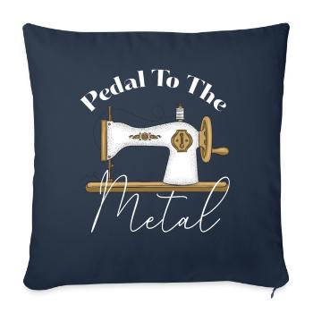 Pedal zur Metallnähmaschine - Sofakissenbezug 45 x 45 cm - Navy - Vorne