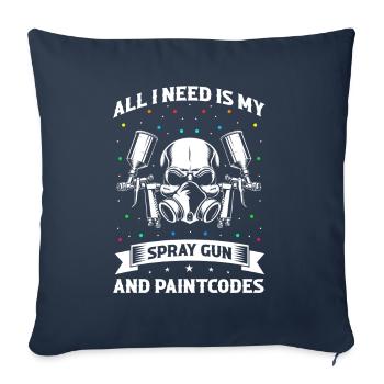 Car Painter Offer for Car Painters - Sofa pillowcase 17,3'' x 17,3'' (45 x 45 cm) - navy - Front