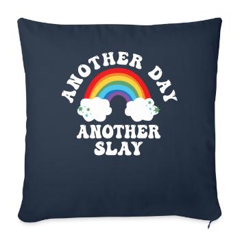 Another Day Another Slay Motivational - Sofa pillowcase 17,3'' x 17,3'' (45 x 45 cm) - navy - Front