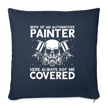 Car painter offer for coachbuilders - Sofa pillowcase 17,3'' x 17,3'' (45 x 45 cm) - navy - Front
