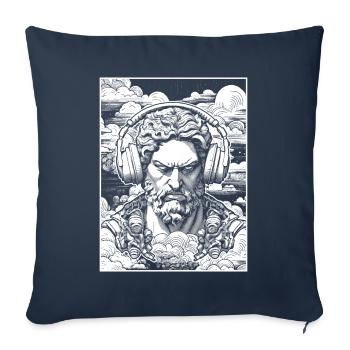 Retro Street fashion: Vintage T-Shirt Vibes! - Sofa pillowcase 17,3'' x 17,3'' (45 x 45 cm) - navy - Front