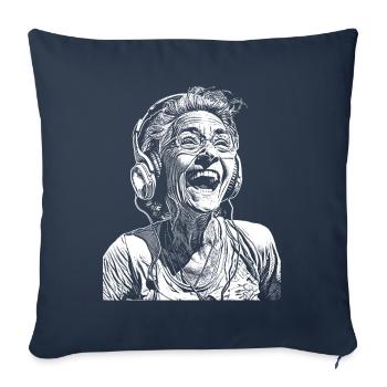 Everlasting Spirit T-Shirt – Music & Joie de vivre! - Sofa pillowcase 17,3'' x 17,3'' (45 x 45 cm) - navy - Front