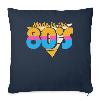 80's The 80s Music - Sofa pillowcase 17,3'' x 17,3'' (45 x 45 cm) - navy - Front