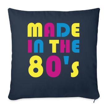 80's The 80s Music - Sofa pillowcase 17,3'' x 17,3'' (45 x 45 cm) - navy - Front