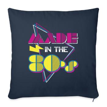 80's The 80s Music - Sofa pillowcase 17,3'' x 17,3'' (45 x 45 cm) - navy - Front