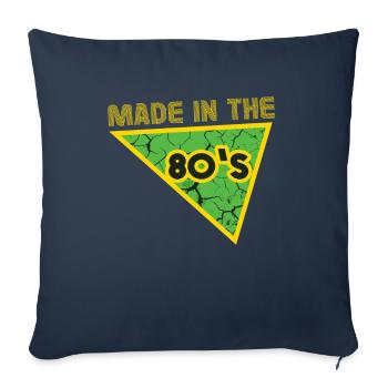 80's The 80s Music - Sofa pillowcase 17,3'' x 17,3'' (45 x 45 cm) - navy - Front