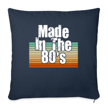 80's The 80s Music - Sofa pillowcase 17,3'' x 17,3'' (45 x 45 cm) - navy - Front