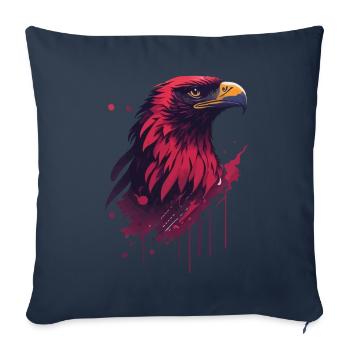 Eagle Pride Sport and Nation Coat of Arms Mascot - Sofa pillowcase 17,3'' x 17,3'' (45 x 45 cm) - navy - Front