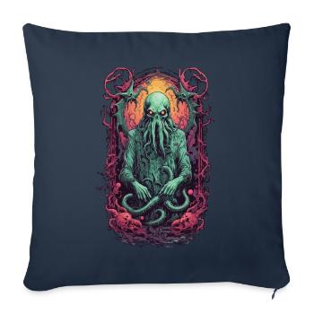 Spooky Tentacle Monster Halloween Design - Sofa pillowcase 17,3'' x 17,3'' (45 x 45 cm) - navy - Front