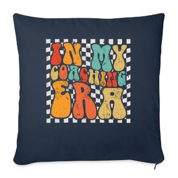 Coach Era Coaching Tees Personnel de l’équipe sportive - Housse de coussin décorative 45 x 45 cm - bleu marine - Devant