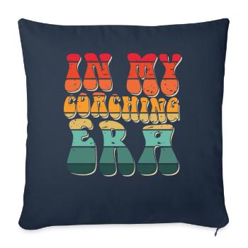 Coach Era Coaching Tees Personnel de l’équipe sportive - Housse de coussin décorative 45 x 45 cm - bleu marine - Devant