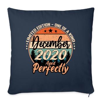 December 2020 Anniversary 2020 Legends December - Sofa pillowcase 17,3'' x 17,3'' (45 x 45 cm) - navy - Front