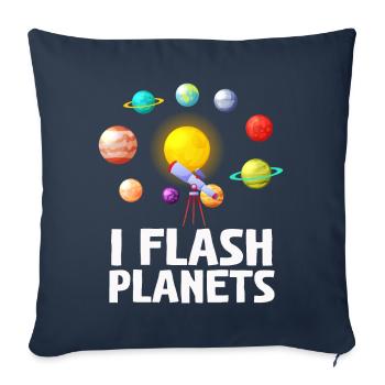 Photographie spatiale Télescope d’observation des étoiles Astronomie - Housse de coussin décorative 45 x 45 cm - bleu marine - Devant