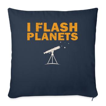 Photographie spatiale Télescope d’observation des étoiles Astronomie - Housse de coussin décorative 45 x 45 cm - bleu marine - Devant