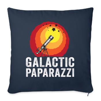 Photographie spatiale Télescope d’observation des étoiles Astronomie - Housse de coussin décorative 45 x 45 cm - bleu marine - Devant