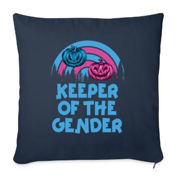 Gardien du genre - Housse de coussin décorative 45 x 45 cm - bleu marine - Devant