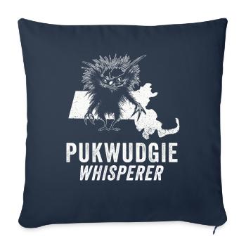 Pukwudgie Cryptide Mythes folkloriques - Housse de coussin décorative 45 x 45 cm - bleu marine - Devant