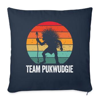 Pukwudgie Cryptide Mythes folkloriques - Housse de coussin décorative 45 x 45 cm - bleu marine - Devant