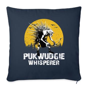 Pukwudgie Cryptide Mythes folkloriques - Housse de coussin décorative 45 x 45 cm - bleu marine - Devant