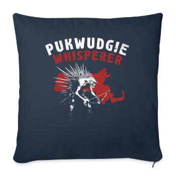 Pukwudgie Cryptide Mythes folkloriques - Housse de coussin décorative 45 x 45 cm - bleu marine - Devant