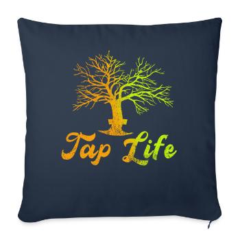 Sirop d’érable Tapper Hommes Femmes Automne - Housse de coussin décorative 45 x 45 cm - bleu marine - Devant