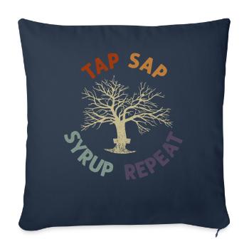 Maple Tree Essence Men Women Funny - Sofa pillowcase 17,3'' x 17,3'' (45 x 45 cm) - navy - Front