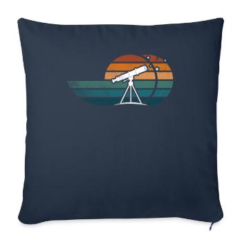 Astronomie Astrophotographe Observation des étoiles - Housse de coussin décorative 45 x 45 cm - bleu marine - Devant