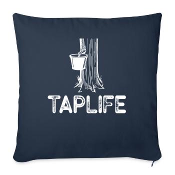 Sirop d’érable Tapper Hommes Femmes Automne - Housse de coussin décorative 45 x 45 cm - bleu marine - Devant