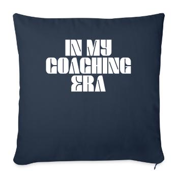 Proud Coach Apparel - Meilleur entraîneur d’équipe - Housse de coussin décorative 45 x 45 cm - bleu marine - Devant