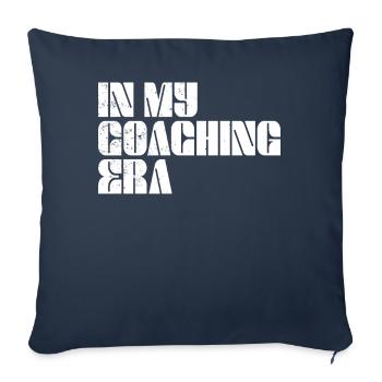 Proud Coach Apparel - Meilleur entraîneur d’équipe - Housse de coussin décorative 45 x 45 cm - bleu marine - Devant