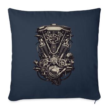Motor Engineer Motor Vehicle Mechanic Vintage - Sofa pillowcase 17,3'' x 17,3'' (45 x 45 cm) - navy - Front