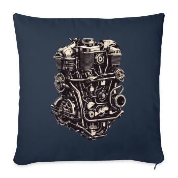 Motor Engineer Motor Vehicle Mechanic Vintage - Sofa pillowcase 17,3'' x 17,3'' (45 x 45 cm) - navy - Front