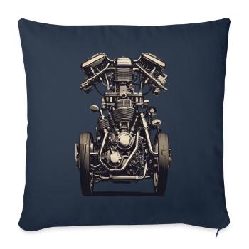 Engine Engineer Motor Vehicle Mechanic Vintage - Sofa pillowcase 17,3'' x 17,3'' (45 x 45 cm) - navy - Front