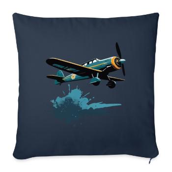 Model Airplane Pilot Airplane Hobby Design - Sofa pillowcase 17,3'' x 17,3'' (45 x 45 cm) - navy - Front