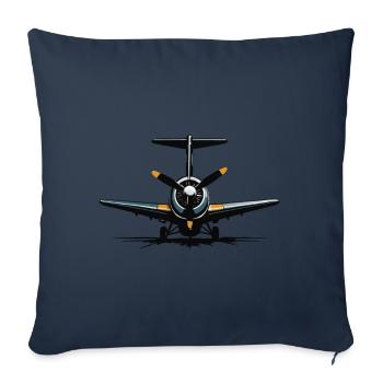 Model Airplane Pilot Airplane Hobby Design - Sofa pillowcase 17,3'' x 17,3'' (45 x 45 cm) - navy - Front