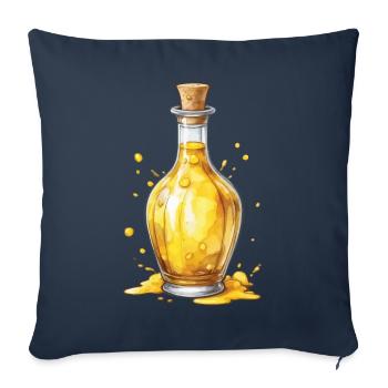 Potion magique : jeu esthétique et joueur emblématique - Housse de coussin décorative 45 x 45 cm - bleu marine - Devant