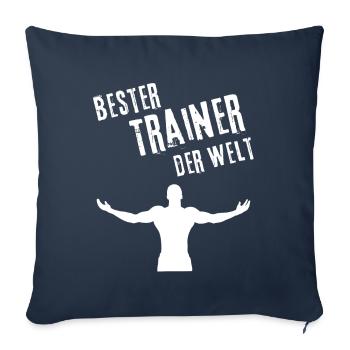 Best Coach Gift Best Coach in the World - Sofa pillowcase 17,3'' x 17,3'' (45 x 45 cm) - navy - Front