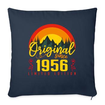 Birthday 1956 Birthday Born in 1956 Gift - Sofa pillowcase 17,3'' x 17,3'' (45 x 45 cm) - navy - Front