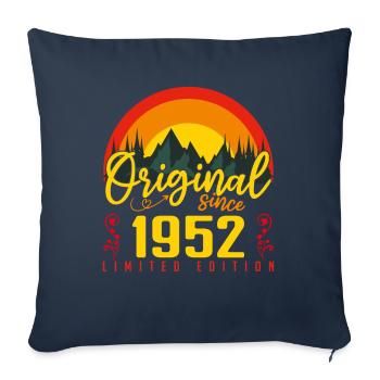 Birthday 1952 Birthday Born in 1952 Gift - Sofa pillowcase 17,3'' x 17,3'' (45 x 45 cm) - navy - Front