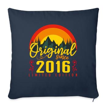 Birthday 2016 Birthday Born in 2016 Gift - Sofa pillowcase 17,3'' x 17,3'' (45 x 45 cm) - navy - Front