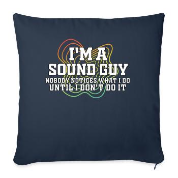 Sound Guy Not A Magician - Sofa pillowcase 17,3'' x 17,3'' (45 x 45 cm) - navy - Front
