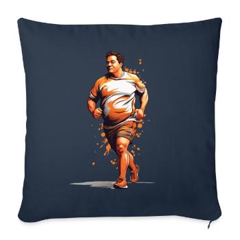 Fun streetwear jogging & aesthetic fitness - Sofa pillowcase 17,3'' x 17,3'' (45 x 45 cm) - navy - Front