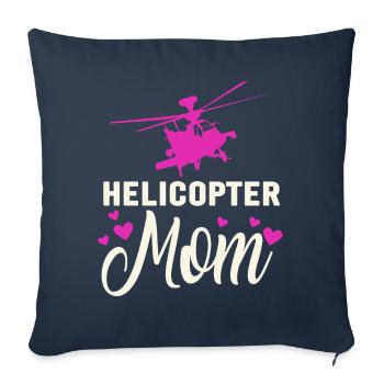 Helikopter Eltern Lustige Helikoptermutter - Sofakissenbezug 45 x 45 cm - Navy - Vorne
