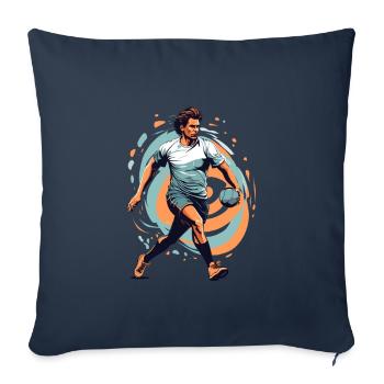 Handball Player Streetwear Iconic Style Design - Sofa pillowcase 17,3'' x 17,3'' (45 x 45 cm) - navy - Front