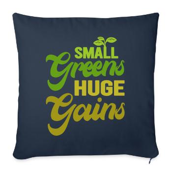 Jardinier Urbain Hommes Femmes Microgreens - Housse de coussin décorative 45 x 45 cm - bleu marine - Devant