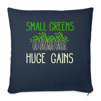 Jardinier Urbain Hommes Femmes Microgreens - Housse de coussin décorative 45 x 45 cm - bleu marine - Devant