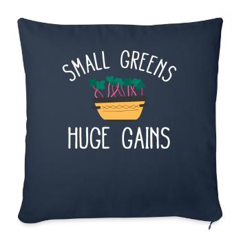 Jardinier Urbain Hommes Femmes Microgreens - Housse de coussin décorative 45 x 45 cm - bleu marine - Devant