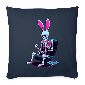Easter Bunny Gamer Iconic Easter Gaming - Sofa pillowcase 17,3'' x 17,3'' (45 x 45 cm) - navy - Front