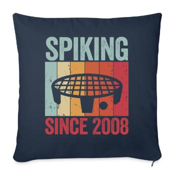 Spiking Since 1989 Spikeball Roundnet - Sofa pillowcase 17,3'' x 17,3'' (45 x 45 cm) - navy - Front