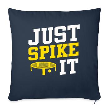 Just Spike It Roundnet Enthousiaste - Housse de coussin décorative 45 x 45 cm - bleu marine - Devant
